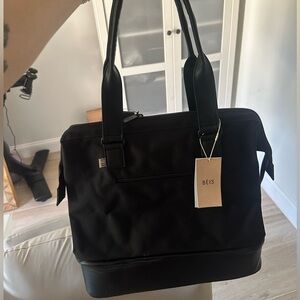 COPY - BEIS Convertible Mini Weekender in Black